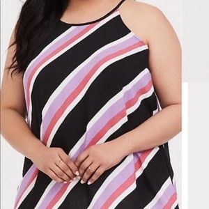 Torrid striped goddess tank